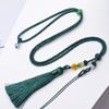 Colgante de cristal Ámbar Esmeralda pequeño redondo cuerda Jade Bashan Ágata Amarilla con cuentas cordón fábrica directo mayoreo