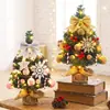 Árvore de Natal Pequena Mini Transfronteiriça da Amazon 45/60cm Conjunto Decoração de Mesa Doméstica Ornamento