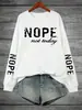 Sudadera Transfronteriza No del Estilo Tradicional de Hoy, Ropa Deportiva Estampada con Letras, Top Versátil Retro para Mujer, Polar Casual a la Moda