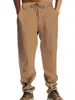 Calça Esportiva Casual Longa Masculina Patchwork de Outono/Inverno Amekaji Simples Estilo Americano Veludo Costura Dupla Cruzada