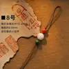 Nuevo llavero tejido a mano estilo chino estilo Xizang, artículo decorativo, cadena para teléfono, accesorio colgante para bolso semiacabado