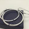Pulsera Bohemia Pulsera Brillante Pulsera de Círculo Fino Abierta y Cerrada Moda Simple para Novia Grabado