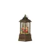 Luz Led Hexagonal Retro Transfronteriza de Navidad Adornos para Bolso Escena Navideña Lámpara de Aceite Pequeña Luz Decorativa Rellena de Agua