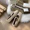 Sapatos Mary Jane de Pelúcia Planos Outono e Inverno para Mulheres 2025 Novos Sapatos Quentes de Algodão Bico Quadrado Tira Boca Rasa