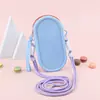 Bolsa de Teléfono de Silicona Transfronteriza En Stock Portátil Cruzada para Gafas de Sol Almacenamiento Monedero de un Solo Hombro Fijo Dopamina