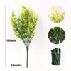 Lavanda Artificial Transfronteiriça, Flores de Lavanda Artificiais, Espigas de Trigo, Flores Artificiais Decorativas Penduradas para Interior e Exterior Anti-UV