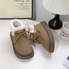 Botas de Neve com Solado Grosso Beier Femininas Inverno 2024 Novas Antiderrapantes Forradas com Lã Espessadas Mao Mao Mao Sapatos de Algodão LZ6038