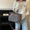 Bolso Bandolera Simple Versátil Casual Bolso de Mano Tote para Mujer Hombro Único Viaje Cotidiano Bolso de Lona Nueva Gran Capacidad 2026