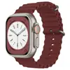 Adequado para Pulseira de Silicone para Apple Watch Iwatchs10 Fivela Dupla Pulseira de Relógio Marinha S9 Estilo Esportivo S11Ultra2 Pulseira de Relógio