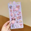 Pegatinas Infantiles de Dibujos Animados que Brillan en la Oscuridad Pegatinas de Durazno Sanrio Pegatinas de Bebé Llorando PP Patas de Gato Lindas Pegatinas 3D para Alivio del Estrés
