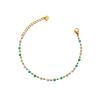 Collar de cuentas de azúcar verde transfronterizo europeo y americano para mujer, collar y pulsera sencillos y dulces con personalidad de alta gama.