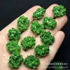 Aretes de Flor de Peonía Verde Imitación Jade 16mm Venta al por Mayor Colgante DIY Pulsera Estilo Vintage Accesorios de Flor Cuentas Sueltas