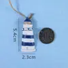 Corda de Cânhamo Decorativa DIY Mediterrânea Pequeno Pingente Criativo Mini Decoração de Parede Acessórios Feitos à Mão Barco de Pesca Âncora Pingente para Jardim de Infância