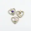 Pendientes Artisticos y Elegantes de un Solo Colgante Estilo Coreano al por Mayor, Cadena para Clavícula, Colgante de Aleación en Forma de Corazón y Rosa, Accesorios de Joyería para Manualidades DIY