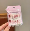 Lindas Pegatinas para Uñas Sanrio para Niños, Pegatinas de Uñas Desgastables, Parches para Uñas de Kuromi, Juguetes de Dibujos Animados para Niños