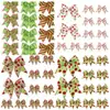 Decorações de Laço de Bolinhas de Natal Estilo Europeu e Americano Laço Acessórios de Natal Decoração de Caixa de Presente Decoração de Guirlanda de Árvore