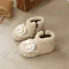 Nuevas Botas de Nieve para Niños 2025, Zapatos de Algodón Peludos para Niñas, Botines Cálidos de Forro Polar para Otoño e Invierno con Lazo, Suela Suave Antideslizante