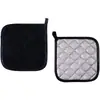 Tapete Isolante Térmico de Pano de Toalha Transfronteiriço com Revestimento Prateado para Cozinha Doméstica, Resistente ao Calor, Almofada de Mão para Assar e Cozinhar em Alta Temperatura, Tapete Suspensível