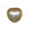 Zuecos de estilo lujoso transfronterizos, con pedrería brillante, adornos de flor de perla y cadena en forma de corazón, accesorios de hebilla de metal desmontables para zapatos