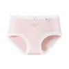 Calcinhas Femininas de Algodão Puro Tipo Nuvem, Cintura Média, Antibacteriana, Gancho Estendido, Sem Costura, Elástica, Ajustadas ao Quadril, Estampa Fresca, Calcinhas para Jovens