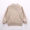 Suéter de Lana para Niños, Suéter Base de Cuello Alto Grueso, Jersey de Punto de Lana para Niños y Niñas, Jersey de Punto de Cuello Redondo para Niños Pequeños