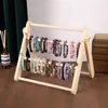 En Stock Envío Transfronterizo Dropshipping Madera Maciza Plegable Cristal Pulsera Estante de Almacenamiento Exhibidor de Joyas Colgador de Accesorios