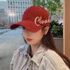 Gorra de béisbol negra con visera rígida para mujer, con letras de verano y gran circunferencia de la cabeza, resistente al sol, estilo coreano, bordada a la moda para hombre.