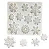 Molde de Silicona de Copo de Nieve Navideño Molde para Hornear Decoración de Pastel de Fondant Chocolate