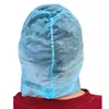 Gorro espacial de tela no tejida desechable gorra de cinta fábrica al por mayor gorra de tela no tejida azul cubierta para la cabeza sombrero desechable