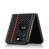 Funda protectora de fibra de carbono y kevlar para Huawei P50 Pocket S, de cuero resistente a caídas.