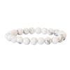 Pulsera de Cuentas de Ojo de Tigre Natural para Hombres y Mujeres Turquesa Blanca Malaquita Piedra Volcánica Piedra Esmerilada Pulsera para Parejas