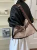 Bolso de gamuza para mujer, gran capacidad, nuevo estampado de leopardo de otoño 2026, bolso cruzado simple y elegante, bolso de mano para el trabajo