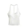 Design Estilo Hot Girl, Camisole sem Costas com Bojo, Novo Top Esportivo Casual Slim-Fit Curto Versátil de Verão