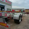 Remolque Plataforma Portacontenedores Estándar de 666 cm Vehículo de Transporte de Contenedores tipo Esqueleto Contenedor de Carga de 1332 cm