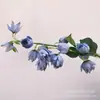 Flor de simulação de casamento orquídea de cauda de fênix flor de sino de vento simulação lírio orquídea decoração de casamento display de casa atacado de fábrica