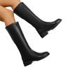 Botas Quadradas Acima do Joelho para Mulheres, Novo Estilo Outono e Inverno, Pernas Grossas, Aparência Emagrecedora, Saltos Grossos, Botas Finas de Salto Alto, Botas de Cavaleiro Macias com Forro de Lã