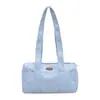 Nova Bolsa Balde de Bolinhas e Estrelas Estilo Coreano, Bolsa de Ombro Versátil de Grande Capacidade para Viagem, Bolsa de Mão de Lona para o Dia a Dia, Bolsa de Axila