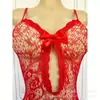Body calado transparente con entrepierna abierta, medias de una pieza, atuendo de coqueteo sexy y seductor, lencería erótica talla grande