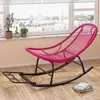 Mecedora, sillón reclinable, silla de jardín para el ocio, mecedora reclinable ampliada, mecedora de ratán arcoíris, sillón reclinable de ocio para sala de estar en casa