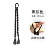 Peruca Feminina de Rabo de Cavalo Alto Novo Estilo Chinês Doce Cool Trançado Boxe Torcido Longo Trançado Estilo Nacional Trançado Torcido Peruca Duplo Rabo de Cavalo