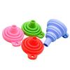 Embudo de silicona plegable retráctil popular de Amazon, embudo para cocina, suministros para el hogar, embudo de aceite de gran diámetro.
