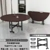 Mesa de comedor plegable, mesa redonda para uso doméstico, mesa plegable móvil, adecuada para 12 personas, estilo nuevo, mesa de comedor redonda grande