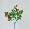 Planta artificial, pimiento, fruta roja, decoración del hogar, mesa de comedor, exhibición de plástico, planta verde, fruta, accesorios de tiro, flor falsa, venta al por mayor