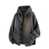 Cárdigan con Capucha Suéter de Punto para Hombre Ropa de Abrigo Otoño Invierno Piel de Nutria Marina Suave y Esponjoso Estilo Old Money Holgado Tejido de Punto Otoño Invierno