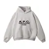 Moletom Casual com Capuz Estampado de Letras Estilo Europeu e Americano da Moda, Cor Sólida, Material 100% Algodão, Forrado com Fleece e Espessado, Top Esportivo Masculino Estilo Americano
