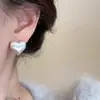 Brincos de Coração Minimalistas para Mulheres, Brincos Elegantes Versáteis da Moda com Design de Nicho, Brincos Trendy de Celebridade da Internet