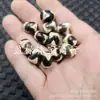 Miçangas para Acessórios de Joias: Contas Dzi Dente de Tigre, Contas Soltas de Jade, Contas Cilindricas de Ágata Preto e Branco Vintage, Contas de Arroz e Contas Lezi
