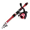 Conjunto de Vara de Pesca Ultra-Curta Transfronteiriça, Vara Telescópica Portátil e Molinete de Pesca Conjunto Completo, Fonte de Fornecimento para Atacado de Exportação