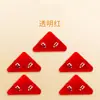 Carpeta triangular multifunción con clip lateral y de esquina transparente para almacenamiento y organización de papel de prueba, carpeta antivuelco para esquinas de libros