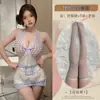 Lencería Sexy con Temática Roja, Estilo Lindo de Sirvienta, Uniforme de Sirvienta Caliente Push-Up, Pura Tentación de Deseo Ropa de Dormir al por Mayor Qqny